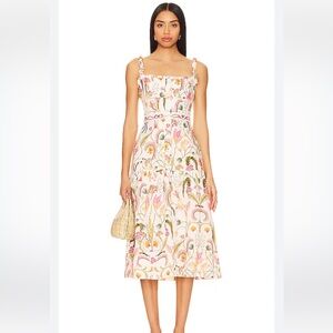 AGUA BY AGUA BENDITA Habitat Nispero Midi Dress
Size: xs in Perfect Condition